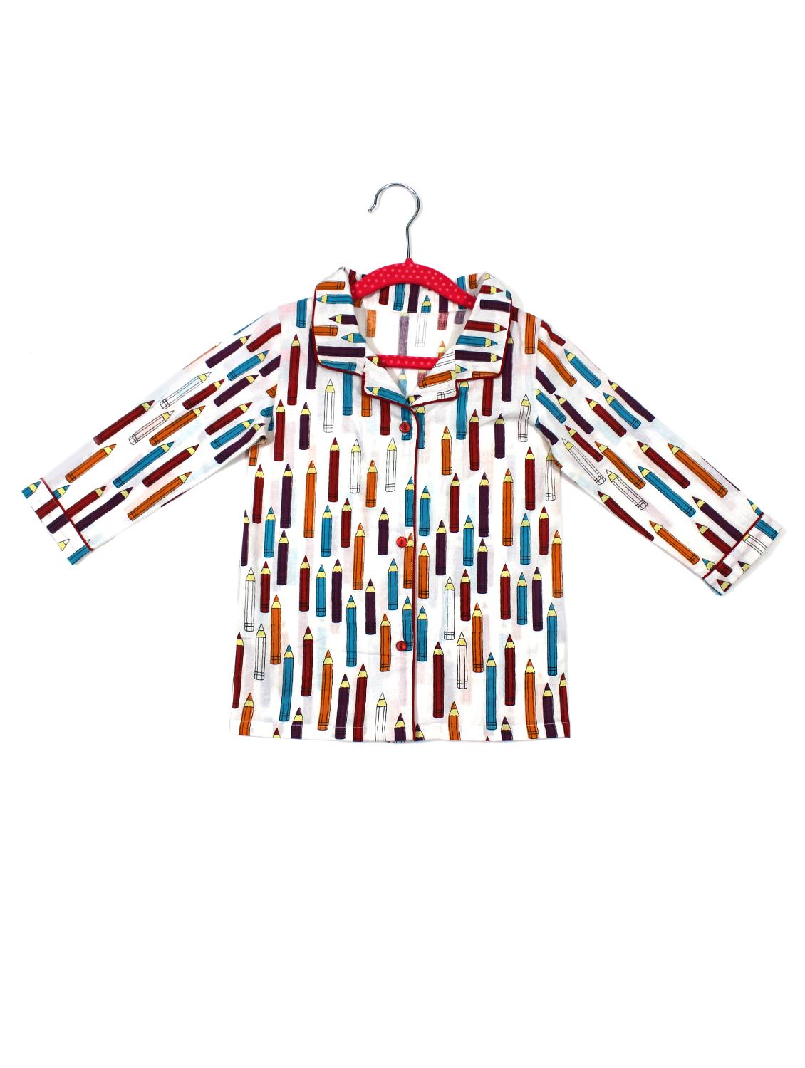 printed pyjama nightwear set - 17647294 - Zoom Image - 2
