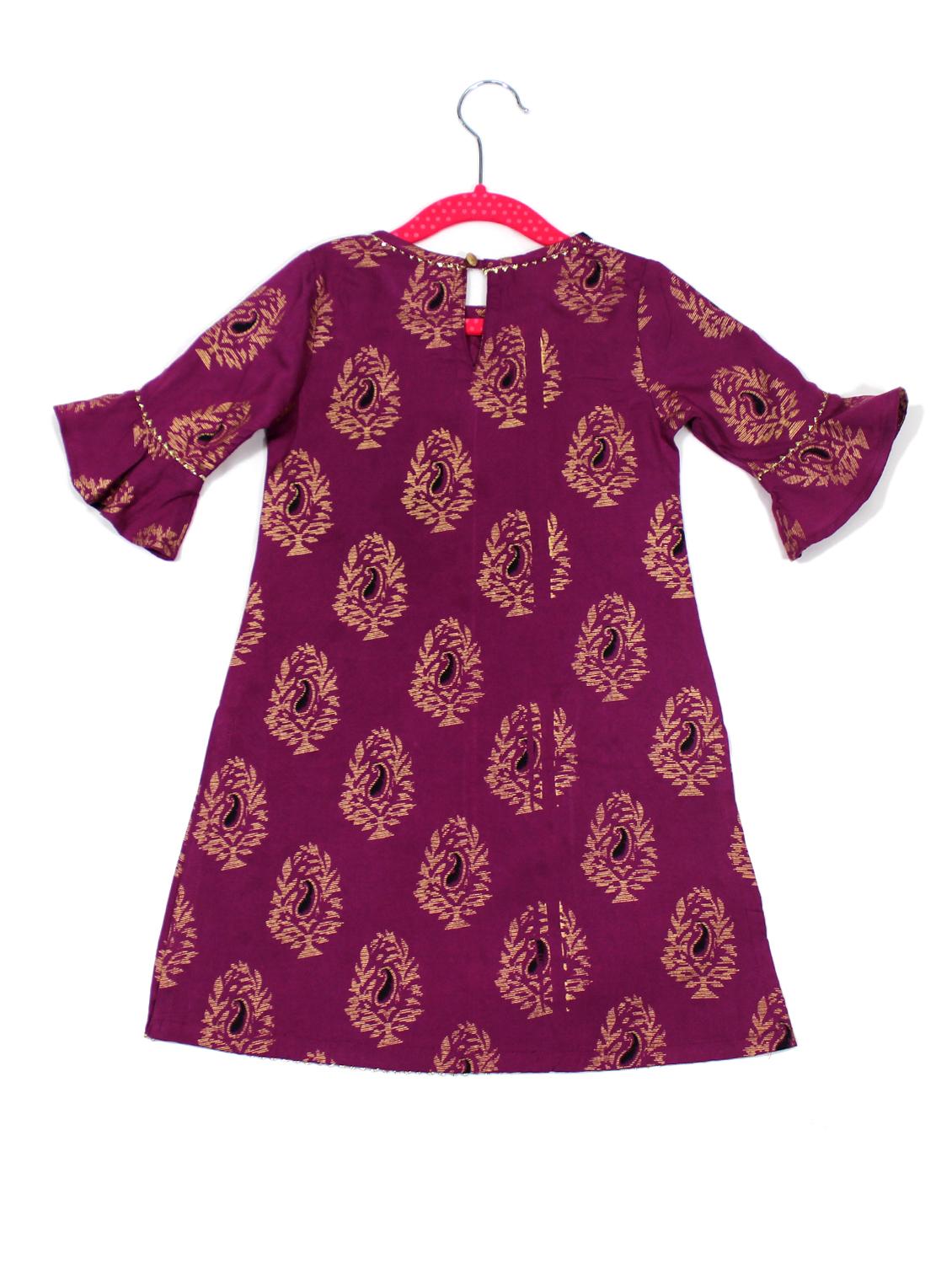 purple printed skirts set - 17647295 - Zoom Image - 2