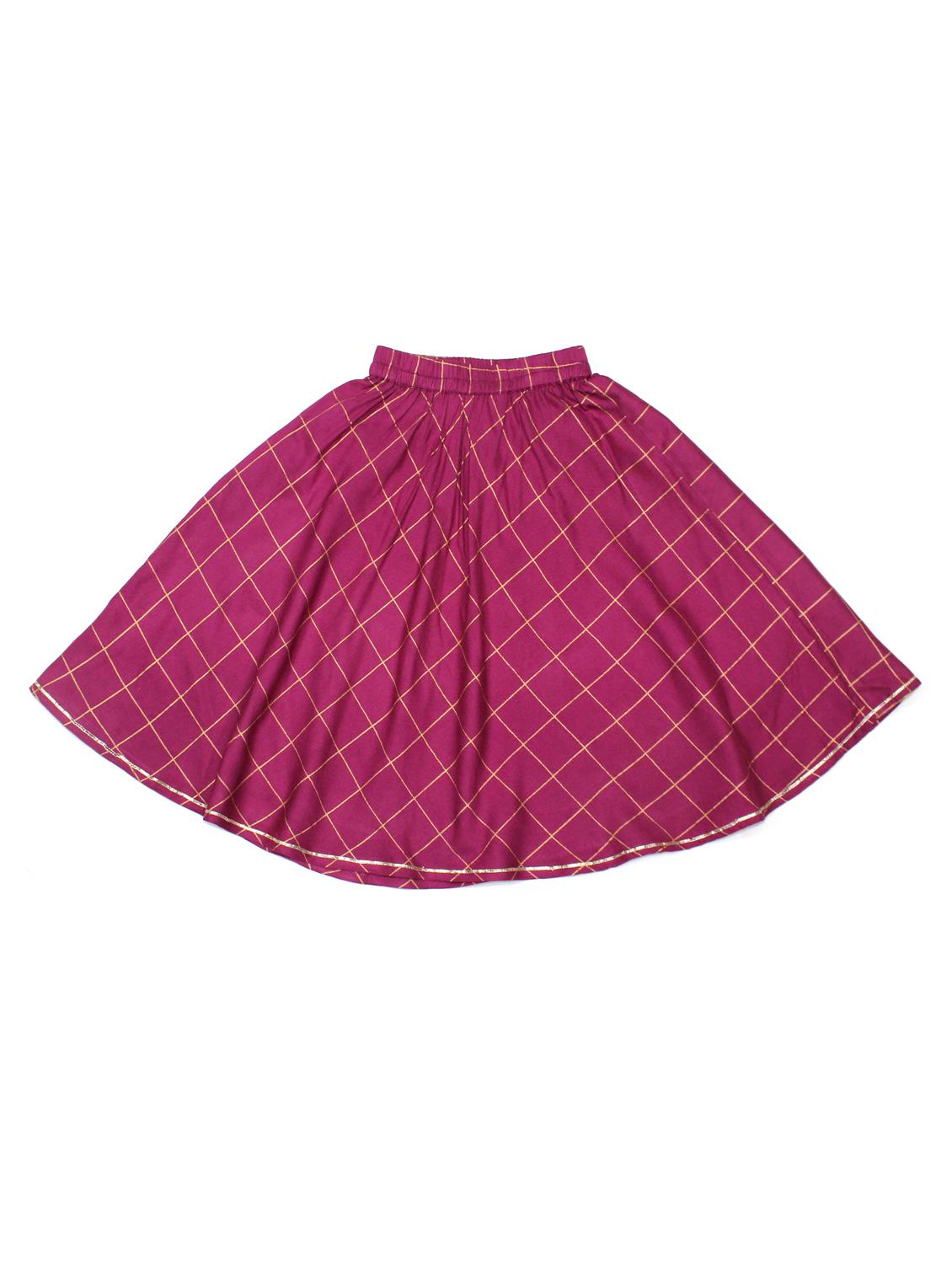 purple printed skirts set - 17647295 - Zoom Image - 4