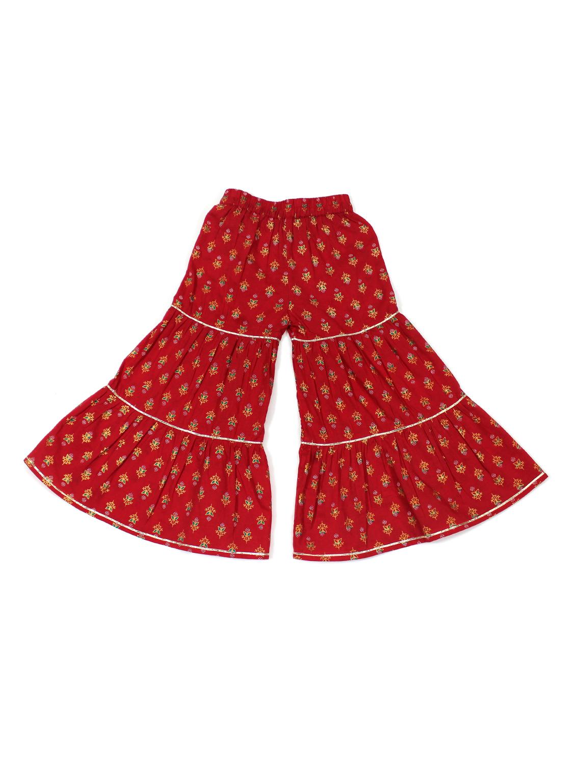 red cotton suit set - 17647297 - Zoom Image - 4