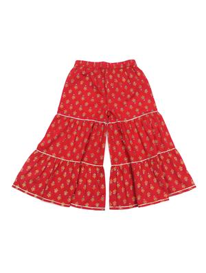 red cotton suit set - 17647299 - Standard Image - 4