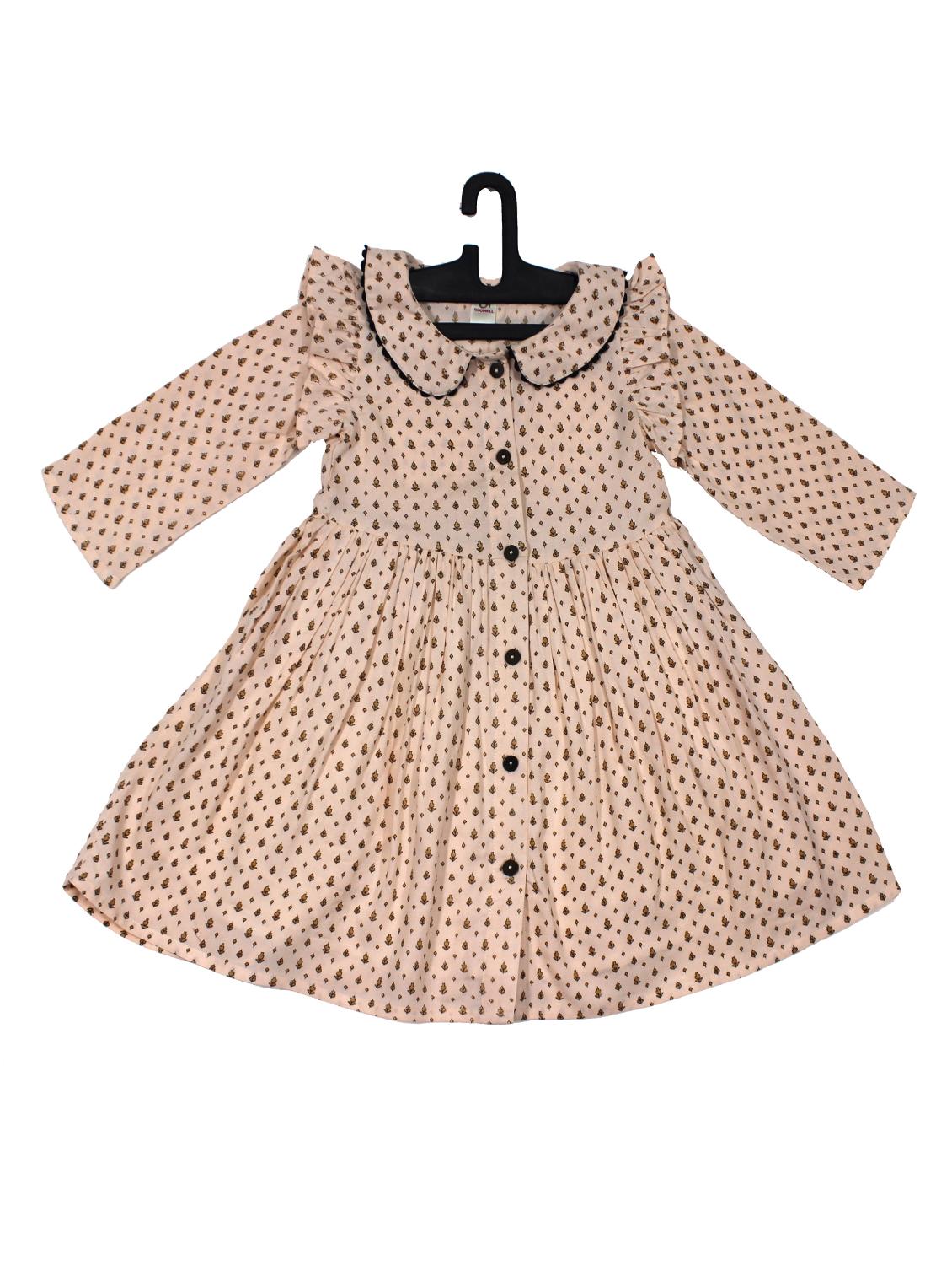 beige viscose frock - 17647303 - Zoom Image - 1