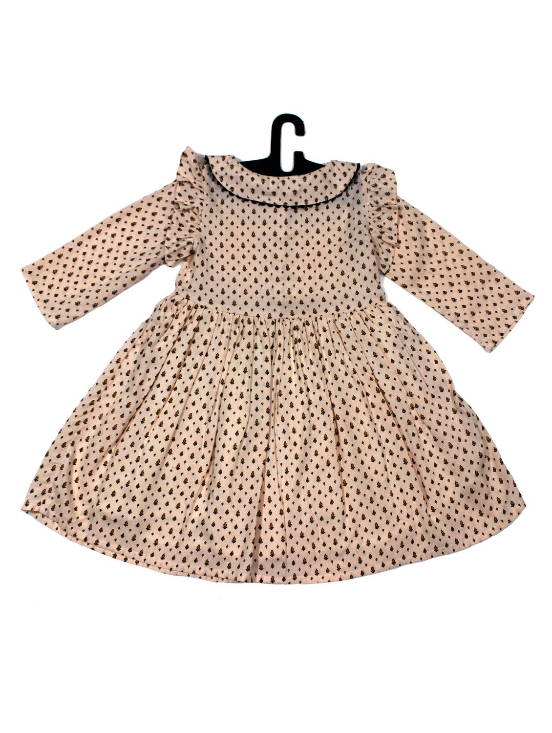 beige viscose frock - 17647303 - Zoom Image - 2