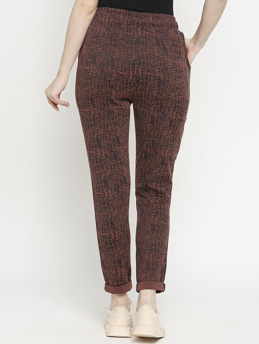 high rise drawstring waist track pants - 17648981 - Zoom Image - 3