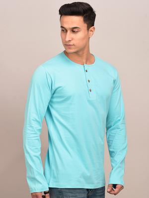light blue solid t-shirt - 17649055 - Standard Image - 2
