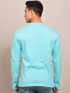 light blue solid t-shirt - 17649055 - Standard Image - 3