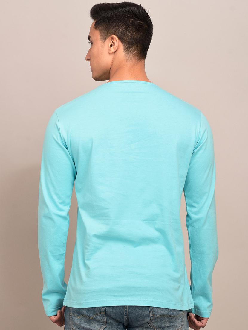 light blue solid t-shirt - 17649055 - Zoom Image - 3