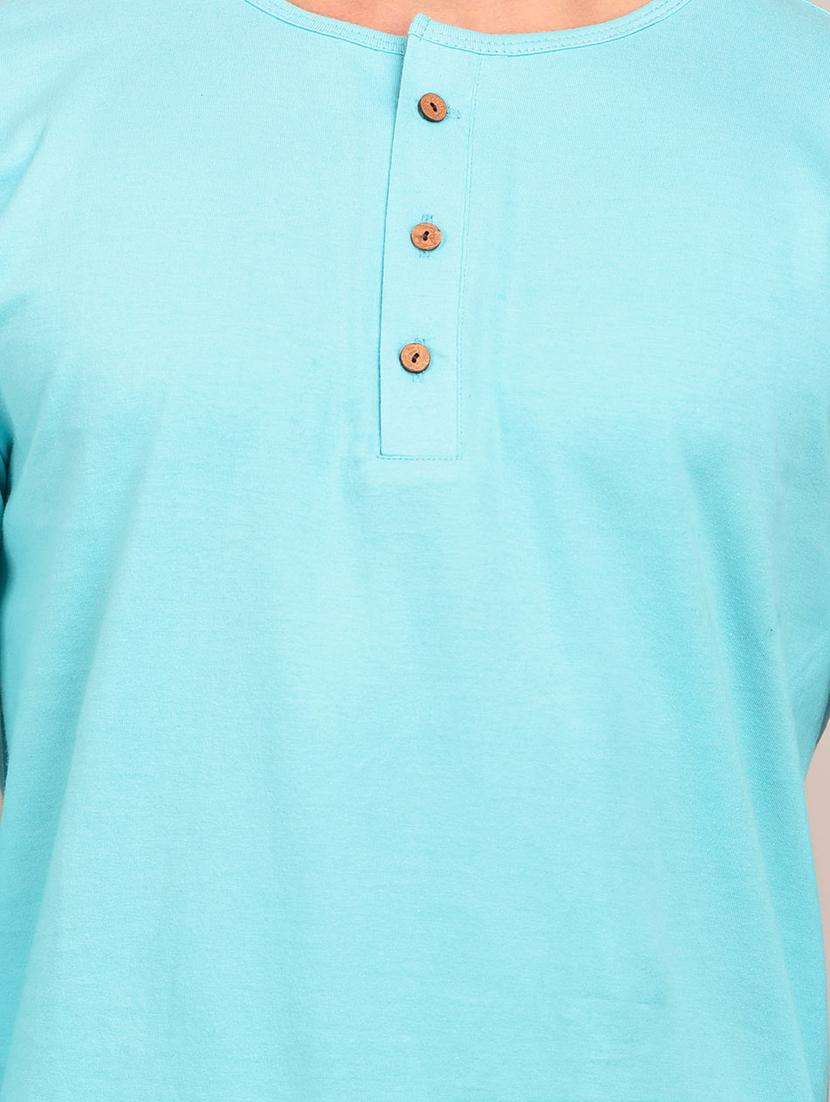 light blue solid t-shirt - 17649055 - Zoom Image - 5
