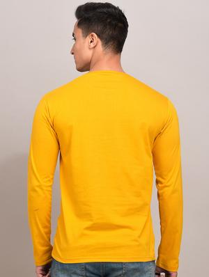 mustard solid t-shirt - 17649056 - Standard Image - 3