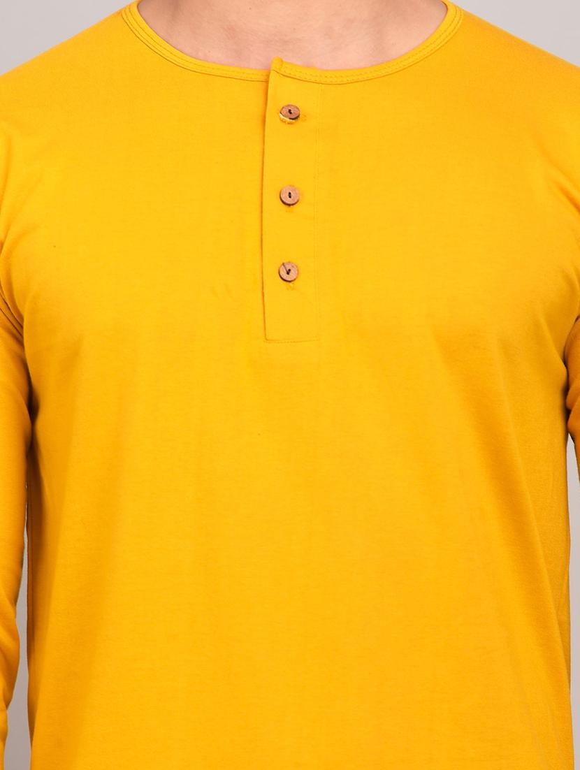mustard solid t-shirt - 17649056 - Zoom Image - 5