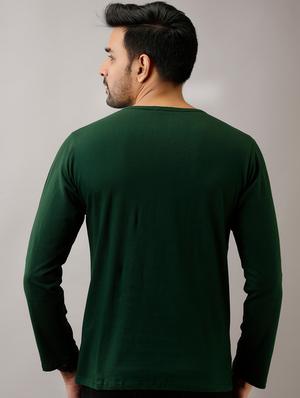green solid t-shirt - 17649057 - Standard Image - 3