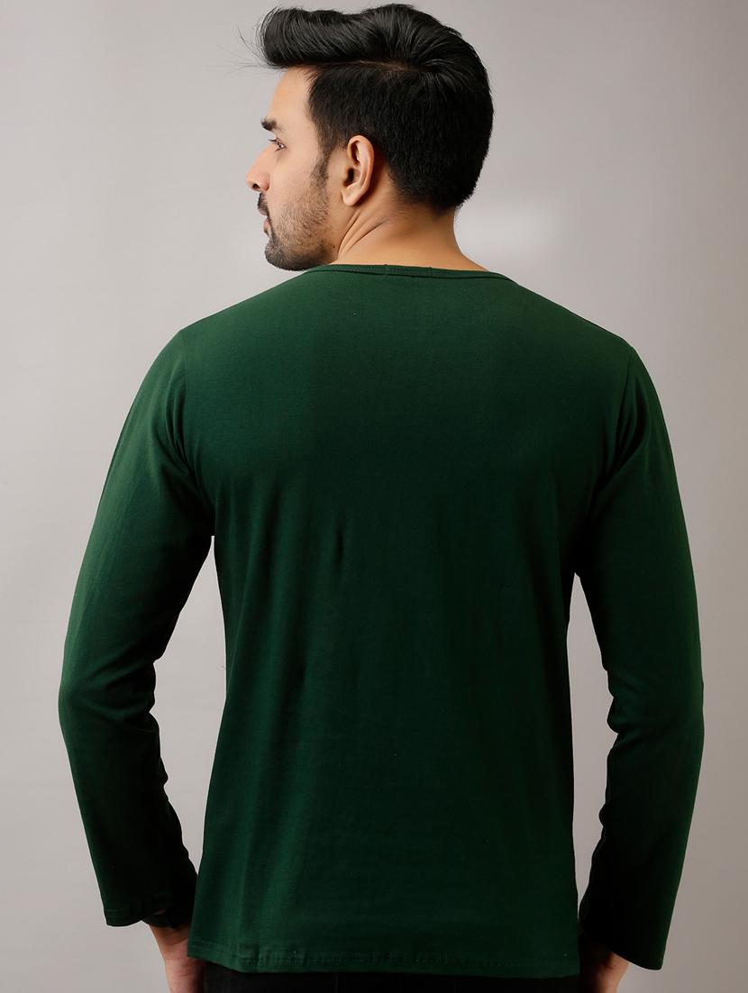 green solid t-shirt - 17649057 - Zoom Image - 3