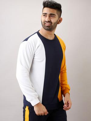 multi color block cut & sew sweatshirt - 17649065 - Standard Image - 2