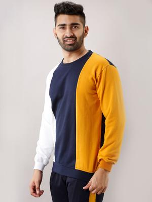 multi color block cut & sew sweatshirt - 17649065 - Standard Image - 3
