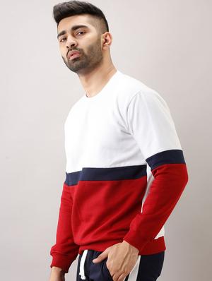 multi color block cut & sew sweatshirt - 17649066 - Standard Image - 3
