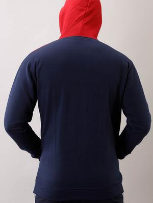 navy blue block cut & sew sweatshirt - 17649069 - Standard Image - 4