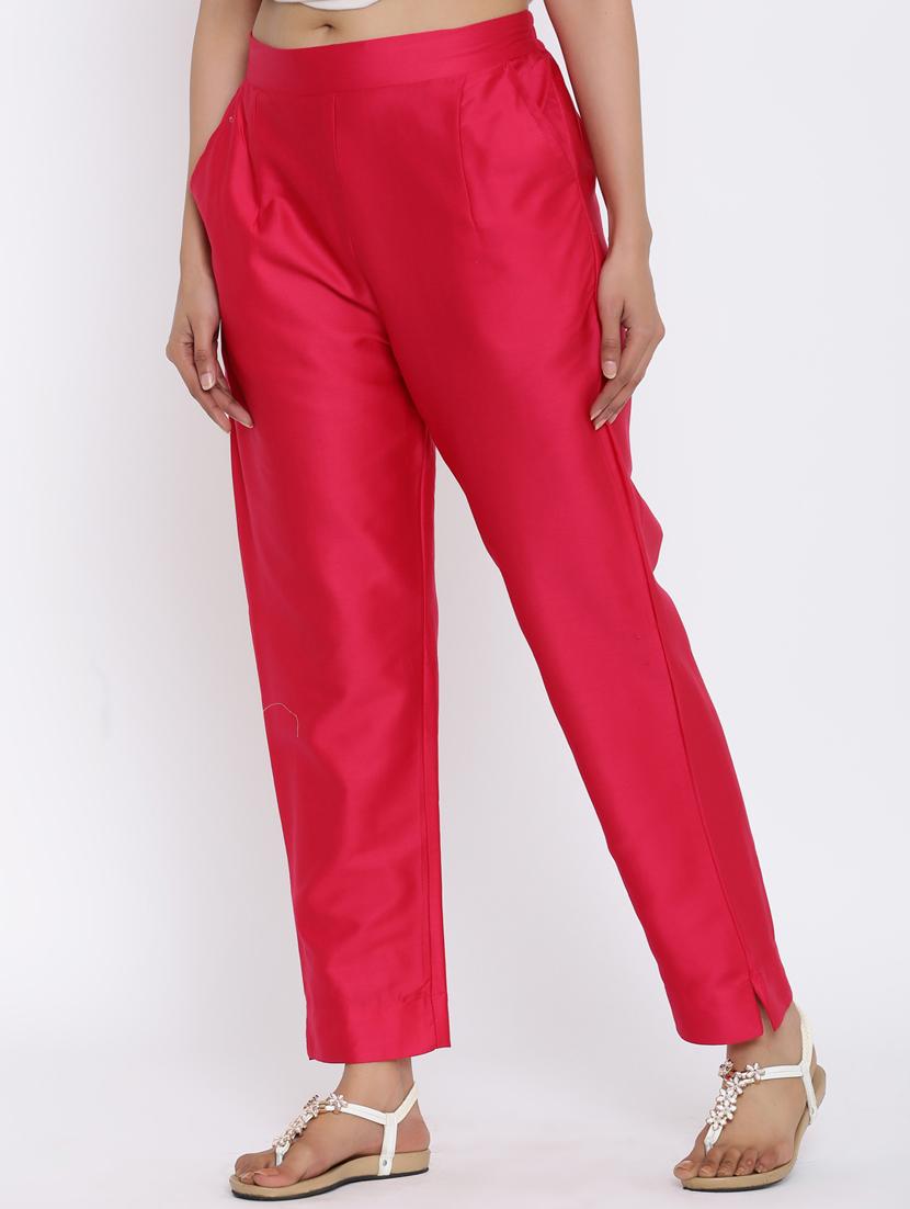mid rise solid trouser - 17649074 - Zoom Image - 2