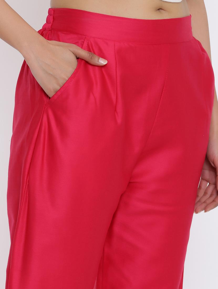 mid rise solid trouser - 17649074 - Zoom Image - 5