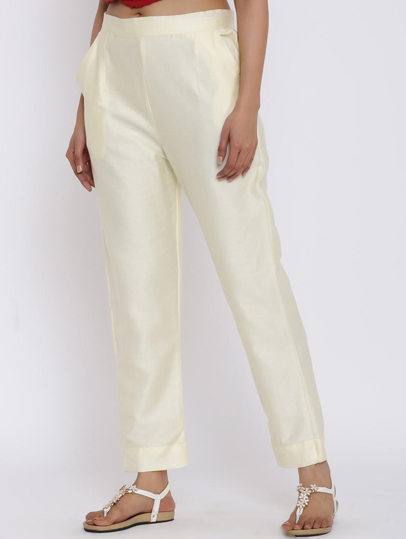 mid rise solid trouser - 17649077 - Zoom Image - 2