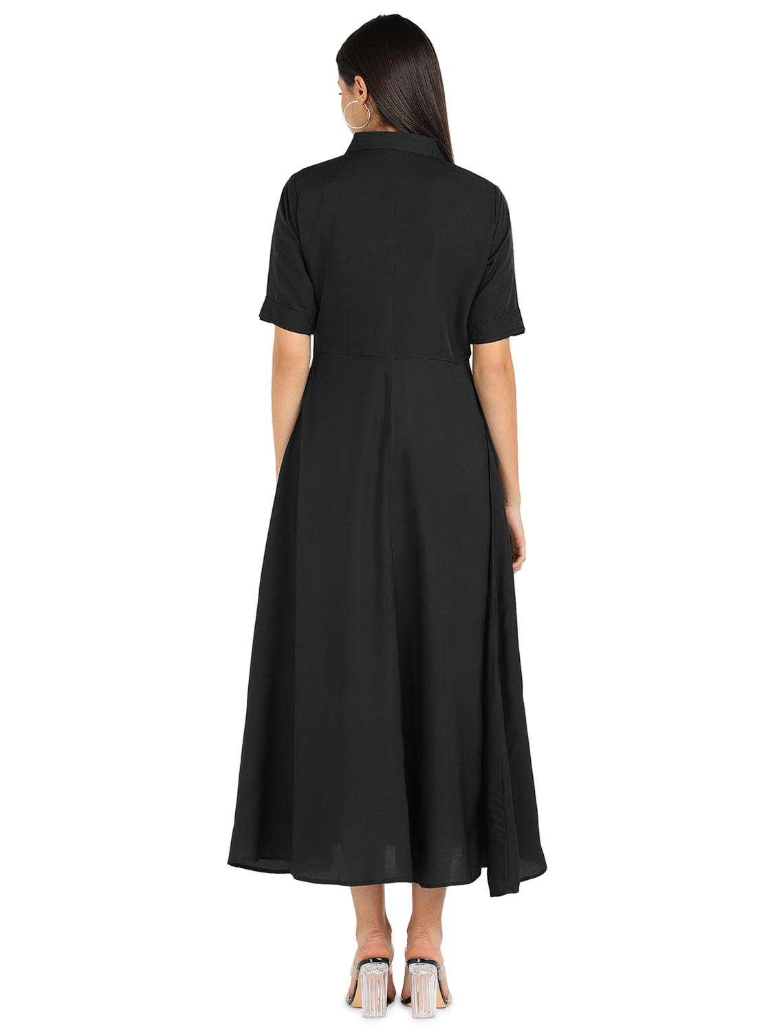 button detail shirt dress - 17649325 - Zoom Image - 2