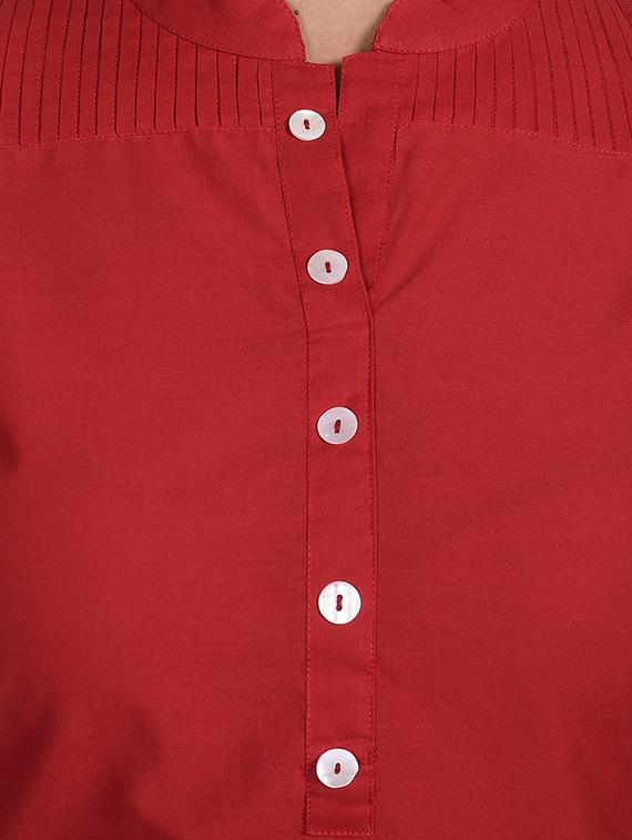 solid straight kurta - 17649521 - Zoom Image - 4