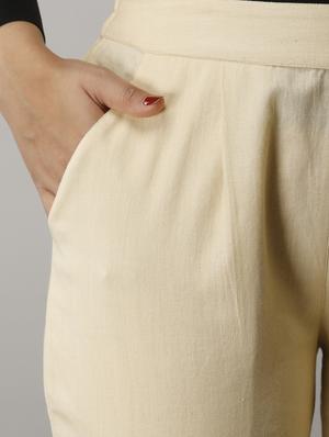 mid rise cigarette pants trouser - 17649873 - Standard Image - 4