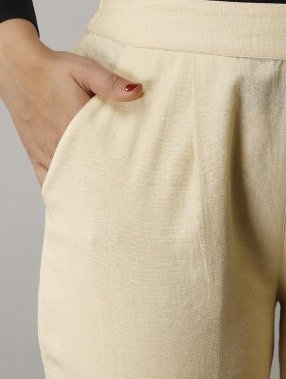 mid rise cigarette pants trouser - 17649873 - Zoom Image - 4
