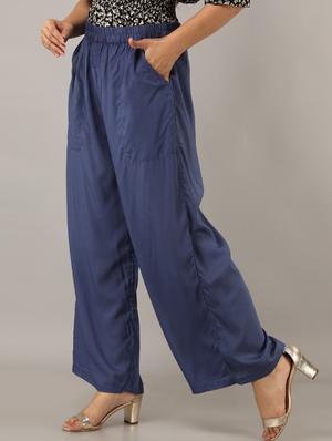 mid rise flared palazzo - 17649883 - Standard Image - 2