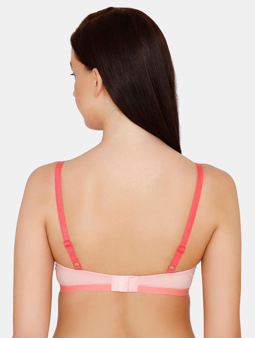 pink solid t-shirt bra - 17649931 - Zoom Image - 2