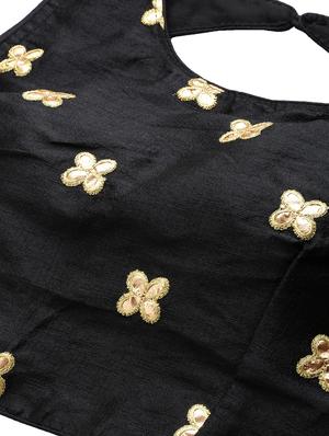 brown silk flared lehenga - 17649985 - Standard Image - 4