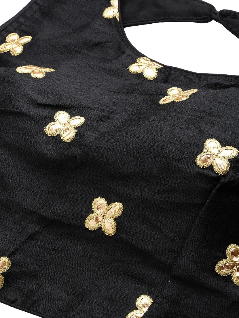 brown silk flared lehenga - 17649985 - Zoom Image - 4