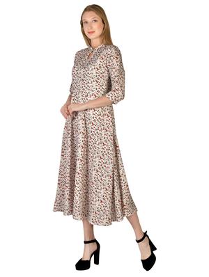 floral flared dress - 17650045 - Standard Image - 3