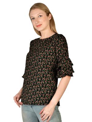 bell sleeves floral top - 17650088 - Standard Image - 2
