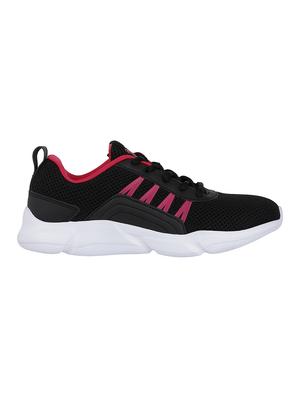 black mesh laceup sports shoes - 17650098 - Standard Image - 2