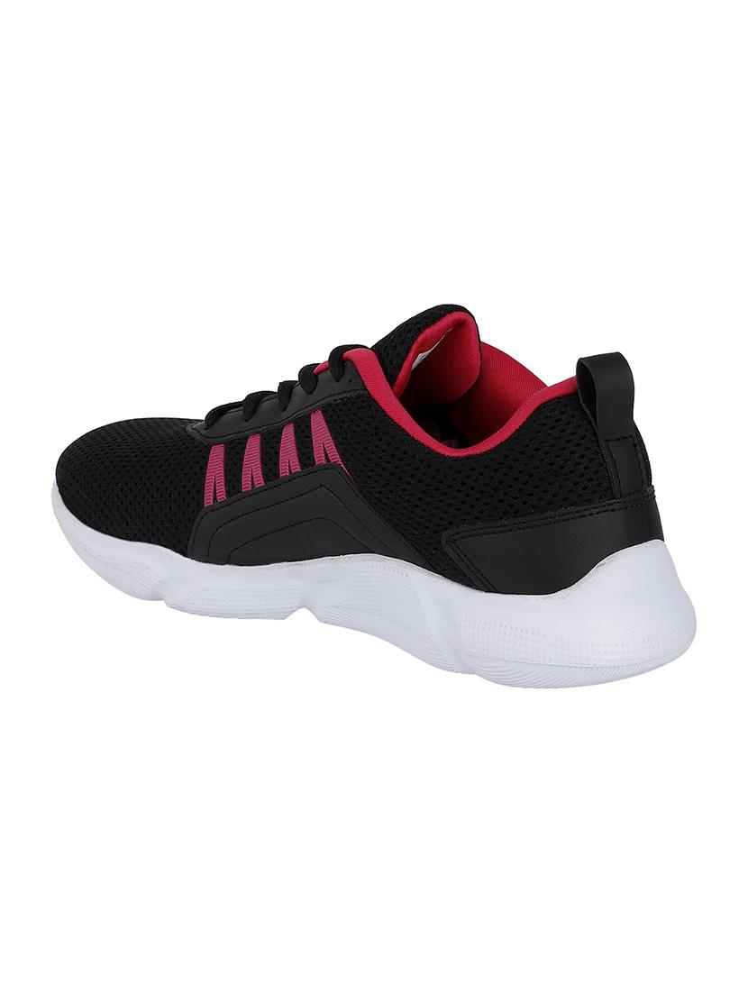 black mesh laceup sports shoes - 17650098 - Zoom Image - 3