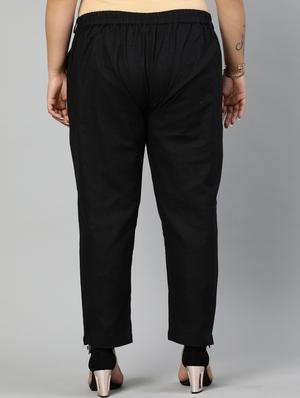 pleated solid plus trousers - 17650177 - Standard Image - 3