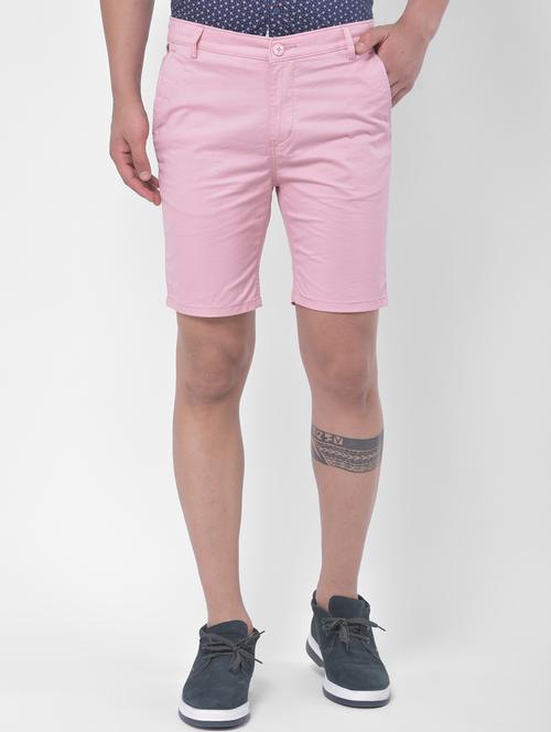 pink solid bermuda short - 17650215 - Standard Image - 1