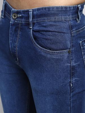 blue light washed denim jeans - 17650218 - Standard Image - 5