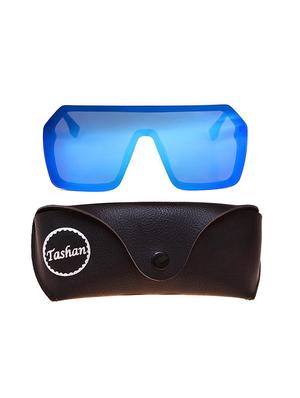 tashan black frame with blue lens full rimmed sunglass - 17650276 - Standard Image - 3