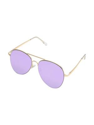 tashan gold frame with purple lens aviator sunglass - 17650283 - Standard Image - 2