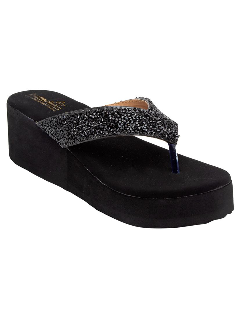 black slip on wedges - 17650458 - Zoom Image - 1