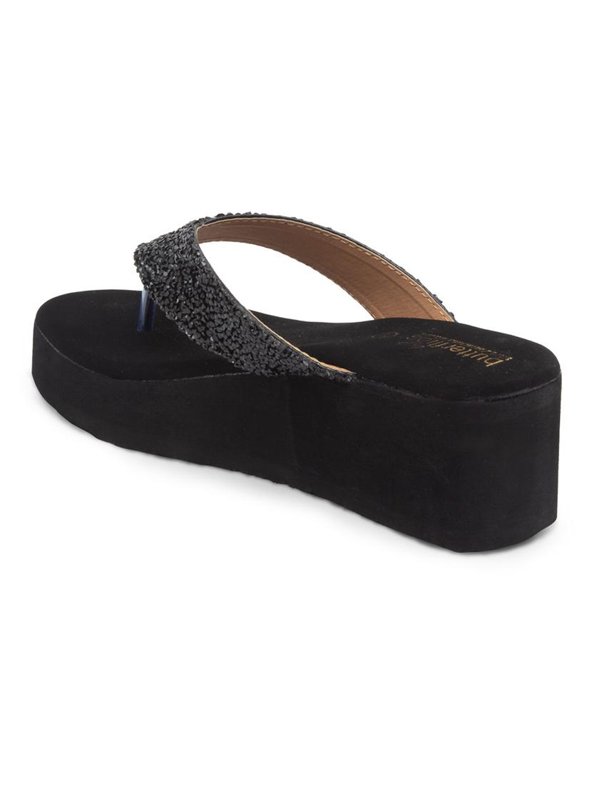 black slip on wedges - 17650458 - Zoom Image - 3