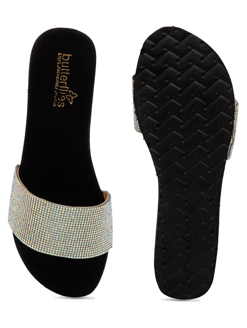 butterflies steps latest collection, comfortable wedges sandal for women's & girl's(silver)(ghs-0084slv-s3) - 17650463 - Zoom Image - 4