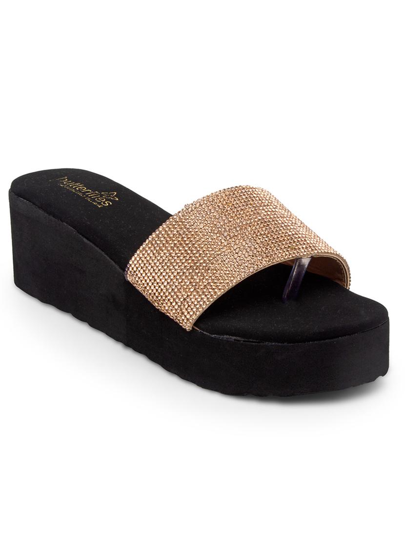 butterflies steps latest collection, comfortable wedges sandal for women's & girl's(copper)(ghs-0084cpr-s3) - 17650470 - Zoom Image - 1