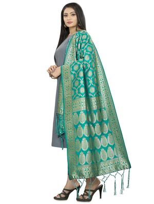 self design banarasi dupatta - 17651104 - Standard Image - 2