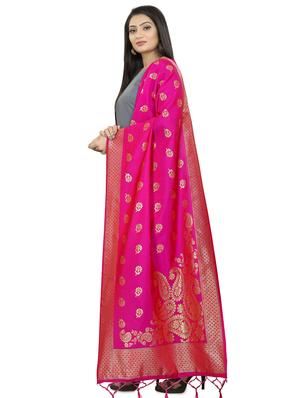 self design banarasi dupatta - 17651109 - Standard Image - 2