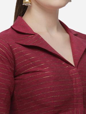 striped bell sleeves blouse - 17651132 - Standard Image - 4