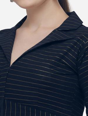 striped bell sleeves blouse - 17651133 - Standard Image - 4