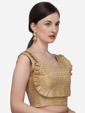 self design brocade blouse - 17651136 - Standard Image - 2