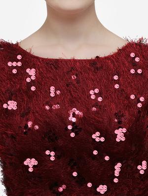 red silk solid blouse - 17651163 - Standard Image - 4